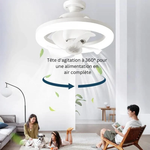 Load image into Gallery viewer, Ventilateur et Lampe intelligente 3 en 1 - rafraichissant, multi-led réglable - réduit la facture d&#39;électricité (EN PROMOTION - Stock très limité) SN
