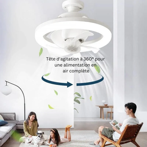 Ventilateur et Lampe intelligente 3 en 1 - rafraichissant, multi-led réglable - réduit la facture d'électricité (EN PROMOTION - Stock très limité) SN