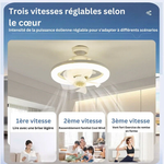 Load image into Gallery viewer, Ventilateur et Lampe intelligente 3 en 1 - rafraichissant, multi-led réglable - réduit la facture d&#39;électricité (EN PROMOTION - Stock très limité) SN
