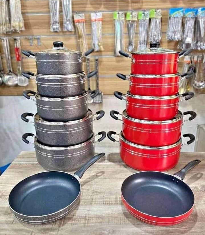 Lot de casseroles, poeles anti adhésives, multifonction, cuisson rapide (PROMOTION SPÉCIALE RAMADAN)